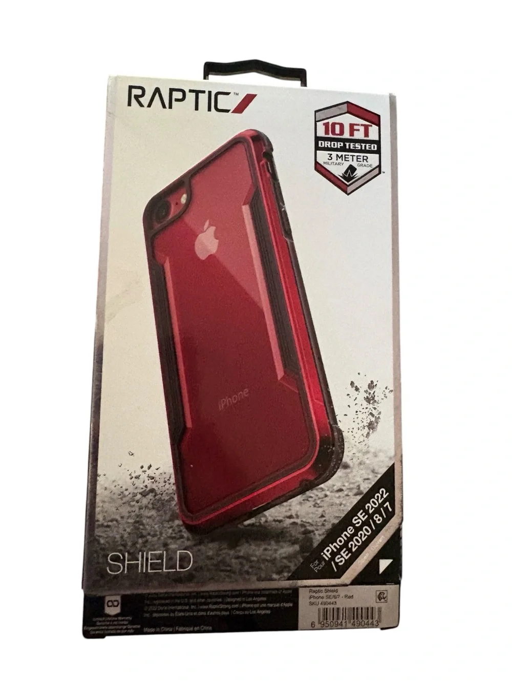 Apple iPhone 7 - Black (Storage Unknown) - Powers On Raptic Shield Case